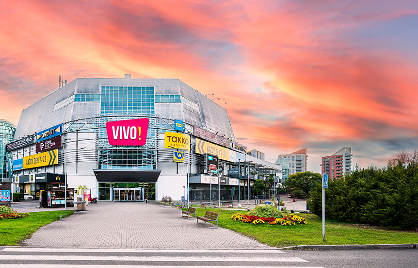 Plánek nákupního centra VIVO! Hostivař